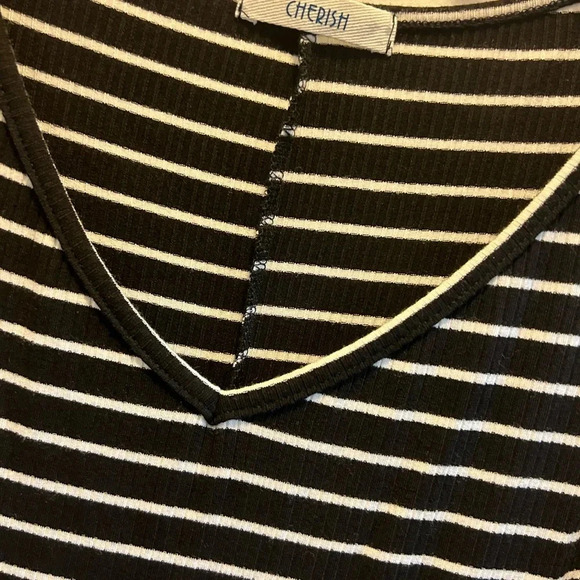 Cherish Maxi Dress Black White Stripe. Size Large. Coastal Prep. Nautical. - Picture 2 of 3